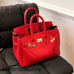 Handbag Wedding Platinum Red Designer Bag 2024 Women's High Sense Fashion Texture One Shoulder Messenger Portable VOLH