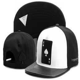 the ace of spades leather Snapback Caps Bone NEW Quality Unisex Fashion Brand Man Hip Hop Visor SnapBack HipHop hat6331934