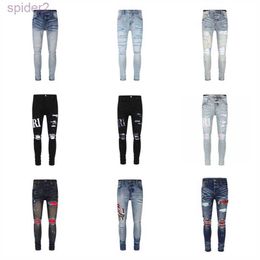 Luxurys Designers Jeans Distressed France Fashion Pierre Straight Mens Stretch Denim Casual Jean Men Skinny Pants Elasticit New Style UCTW