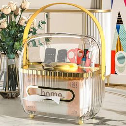 Storage Boxes Tissue Box Remote Controller Organizer Napkin Holder Luxurious Large Capacity Cosmetic Container Home Make Up