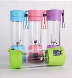 380ml Personal Blender Portable Mini Blenders USB Juicer Cup Electric Juicers Bottle Fruit Vegetable Tools LLA6136978240