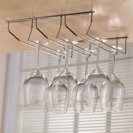 Kitchen Storage Wine Glass Rack Holder Single And Double Row High Cabinet Wall Hanging Box