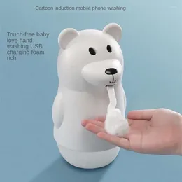 Liquid Soap Dispenser Induction Household Automatically Induces Foam Washing Mobile Phone Baby Hand Sanitizer Charging Cartoon Version