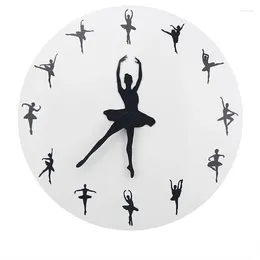 Wall Clocks Fashion Ballet Clock Living Room Personalized Creativity Silent Bedroom Watch Home Decoration
