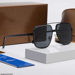 Luxury Designer Sunglasses Men Square Metal Glasses Frame Design Show Type Cool Summer Oval Sun for Women Mens Fashion Accessories ggitys 9OCH