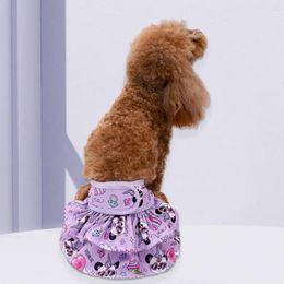 Dog Apparel Diaper Multifunctional Cartoon Print Polyester Pet Physiological Menstrual Pants Panties Anti-harassment