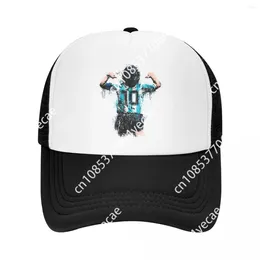 Ball Caps Punk Maradonas Baseball Cap Men Women Breathable Argentina Soccer Legend 10 Trucker Hat Sun Protection Snapback Hats Summer