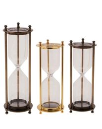 Home Kitchen Empty Sand Glass Case Hourglass 3 5 10 15 20 Minute Traditional Hour Timer Portable LJ2008271877433