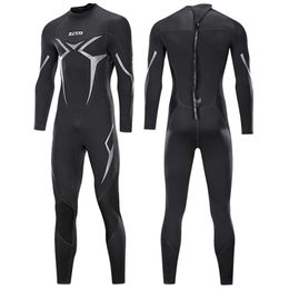 Men Wetsuit 3mm Neoprene Surfing Scuba Diving Snorkeling Swimming Body Suit Wet Suit Surf Kitesurf Clothes Equipment 240507