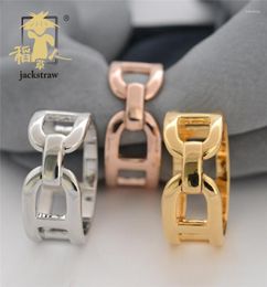 Brooches JACKSTRAW H Style 3 Color Plating Copper High Quality Scarf Ring Buckle No Hook Silk Environmental Protection Materials3433093