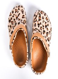 Fashion Soft Leopard Cheetah Beach Shoes Slippers Sandals015529055