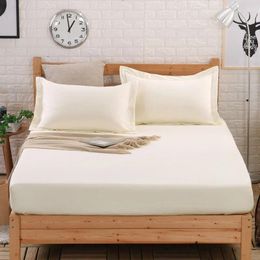 Bedding Sets 1pc Cotton Mattress Cover Sheets Linens Bed Sheet On Elastic For Home Family El