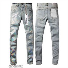 Purple Brand Jeans 2024 Spring Designer Mens Denim Брюки модные брюки прямой дизайн ретро -уличная одежда повседневная спортивная штанга 1rkie