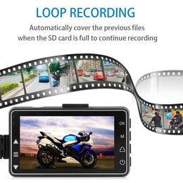 Sports Action Video Cameras SE300 motorcycle DVR camera front and rear view driving recorder 1080P waterproof night vision display dual lean J240514