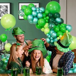 Party Balloons Jungle Safari Green Balloon Garland Arch Kit Happy Birthday Party Decoration Kids Birthday Balloon Latex Baloon Baby Shower Deco