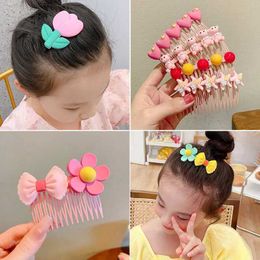 Hair Accessories Suitable for children and girls comb hair bangs comb hair clips pins cute cartoon strawberry hair clips baby hair accessories WX