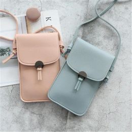 Shoulder Bags Women Bag 2024 Female Women's Simple Vertical Section Transparent Phone Purses And Handbags