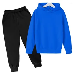 Clothing Sets Boys And Girls Hoodie Set Cotton Children Hooded Sportswear Pants Clothes Casual Fashion