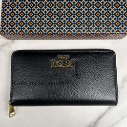 Fashion Toryburche Bag Designer Discount Handbag Women's Bag Kira Grid Long Wallet Purse Leather Zipper Card Wallets European Purses for Men Women Tori Birch Bag 955