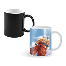 Mugs Super-Saiyan-Creative-VIP 350ml One Piece Coffee And Mug Creative Colour Change Tea Cup Ceramic Milk Cups Novelty Gifts