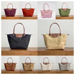 2024 New designer laptop school beach travel nylon shoulder leisure handbag leather canvas bag wallet folding embroidery tote