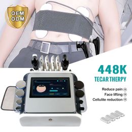 Smart Tecar Therapy 48khz Ret Cet Massage Deep Diathermy Physiotherapy Equipment Sports Rehabilitator Pain Relief Body Slimming Tecar Machine