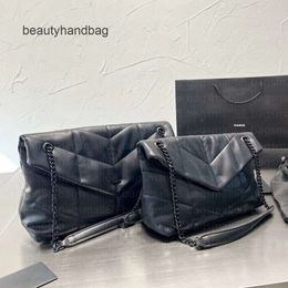 YS Bag Handbag ysllbag Fashion bag Designer Woman Three Women size Shoulder Purse Original Box Genuine Leather Cloud cross body Gold and silver black chain