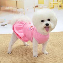 Dog Apparel Soft Dogs Skirt Pullover Sweet Comfortable Vest Dress Fleece Princess Costume Wedding Party