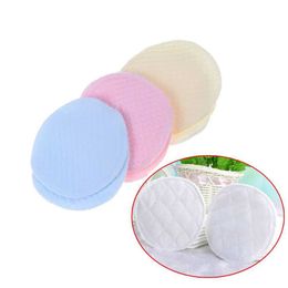 Breast Pads 6 reusable washable soft cotton absorbent mother baby breast feeding care pads bra inserts random Colours d240516