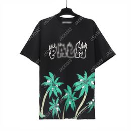 Palm PA 24SS Summer Letter Skull Head Printing LogoT Shirt Boyfriend Gift Loose Oversized Hip Hop Unisex Short Sleeve Lovers Style Tees Angels 2238 XHE