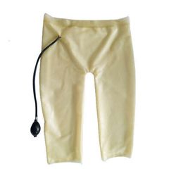 100% Latex Rubber Low waist brief Long Boxer Shorts Tight polishing 0.4mm S-XXL fetish Party