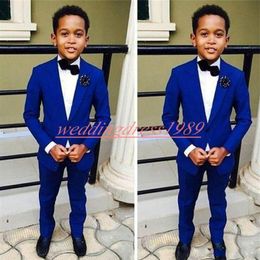 2019 Boy Suits Smokin En İyi Erkek Groomsmen Suits Boy'un Resmi Giyim Düğün Smokin Kids Kids Ceket Pantolonları 239Q