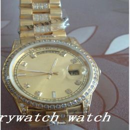 Luxury Watches Best Quality Men 18K Gold dSteel diamond Bracelet 36m automatic mechanical watch woman Diamond Dial Wristwatch Fashion u 2838