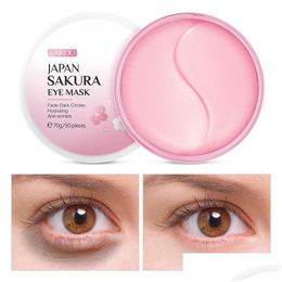 Eye Care Sakura Essence Collagen Mask Moisturising Gel Patches Remove Dark Circles Anti-Age Bag Skin 70G Drop Delivery Health Beauty Ot49H