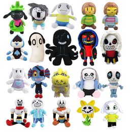 Stuffed Plush Animals 20 new styles of underground plush toys cartoon free dolls Frisk Chala filled soft zombie childrens Christmas birthday gifts Q240515