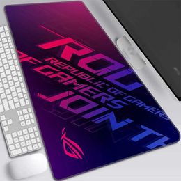 Mouse Pads Wrist Rests Gaming Mouse Pad Gamer A-ASUS ROG Mat Pads Deskmat Mause Mausepad Anime Laptops Keyboard Pc Large Xxl Mousepad Cabinet Non-slip J240510