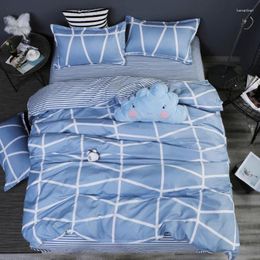 Bedding Sets Set Duvet Cover AB Side Bed Linens Flat Sheet Pillowcase Bedclothes Adult Cotton Star Cover54