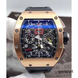 RM Mens Wrist Watch Rm011-fm Series Rm011 Rose Gold Sports Machinery Hollow Fashion Casual Time