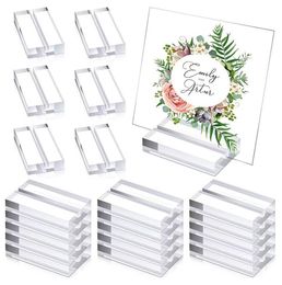 Acrylic Stands Place Card Holders Table Number Stands Clear Card Display Stand for Table Wedding Photos Home Decor Tools