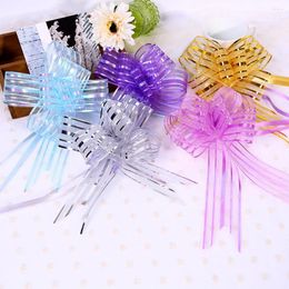 Decorative Flowers 10pcs Pull Bow Beautiful Lightness Garland Romantic Handmade Ornament Latte Art Wedding Birthday Gifts Cupboard Handle