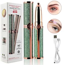 Eyebrow Trimmer Pen Makeup Epilator Painless Portable Womens Shaver Electric Razor Body Hair Removal for Women 240515