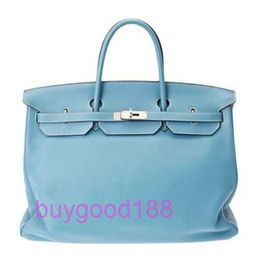 AA Briddkin Top Luxury Designer Totes Bag Stylish Trend Shoulder Bag 40 Blue Leather Handbag Authentic Womens Handbag