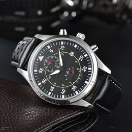 IwCity Watch Männer Watch Luxus Herren Big Pilot Uhren Auto Mechanik Uhren Super Luminous Date Watchmen Lederband mit Originalbox 238b