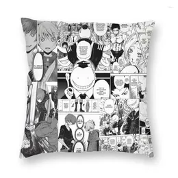 Pillow Assassination Classroom Manga Collage Cover 40x40cm Decoration 3D Print Japanese Anime Throw For Sofa Double Side