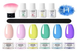 Nail Glitter Dipping Powder Brush Set Dip French Shinning Nails Manicure Kit 896D1029969