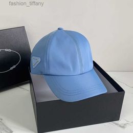 Women Nylon Hat Mens Baseball Cap Designers Fitted Caps Hats Side Triangle Gift 2105284SX