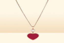 Chopin Love Necklace Black Red White Fritillaria 18k Rose Gold Earrings Heart Female Luxury Designer Jewelry7162742