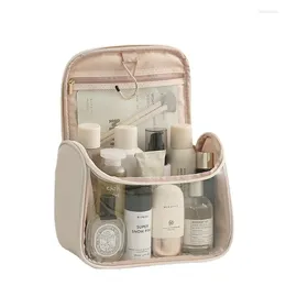 Cosmetic Bags For Zipper Women Makeup Hanging Organizer Clear Bag Toiletry Waterproof Capacity Travel Large