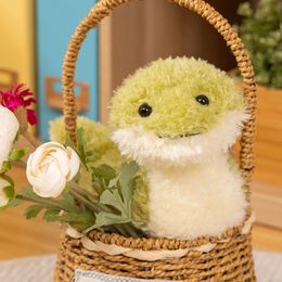 30cm Kawaii Hot Sale Curly Soft Doll Green Cartoon Small Snake Plush Toy Decoration Bedroom Sofa Gift For Friends