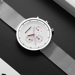 Wristwatches GUANQIN Quartz Week Calendar Waterproof Watch For Men Sapphire Stainless Steel Man Luxury Shell Fashion Mens Watches